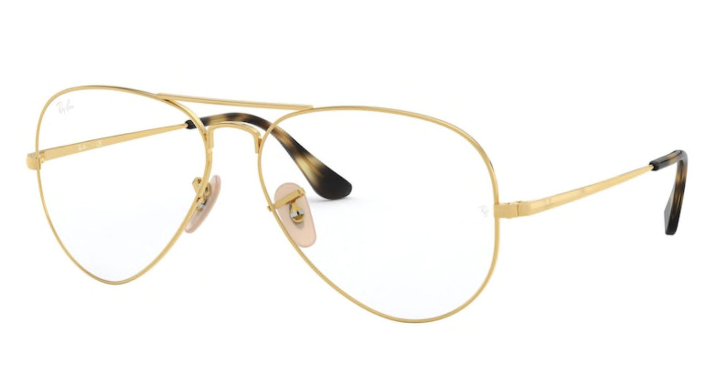 Rayban 6489 Aviator 2500 Gold Size 55
